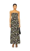 Cami Nyc Minoa Floral Strapless Gown In Multi
