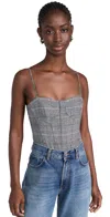 Cami Nyc Monet Thong Bodysuit Black/white In Black/white