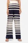Cami Nyc Bleecker Stripe Silk Pants In Blue