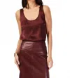 Cami Nyc Nilou Camisole In Cranberry In Brown