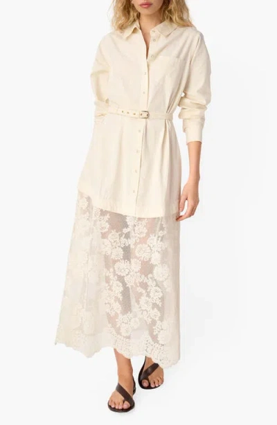 Cami Nyc Niveen Belted Shirtdress In Neutral