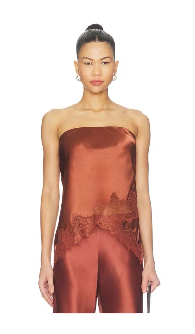 Cami Nyc Odessa Strapless Camisole In Brown