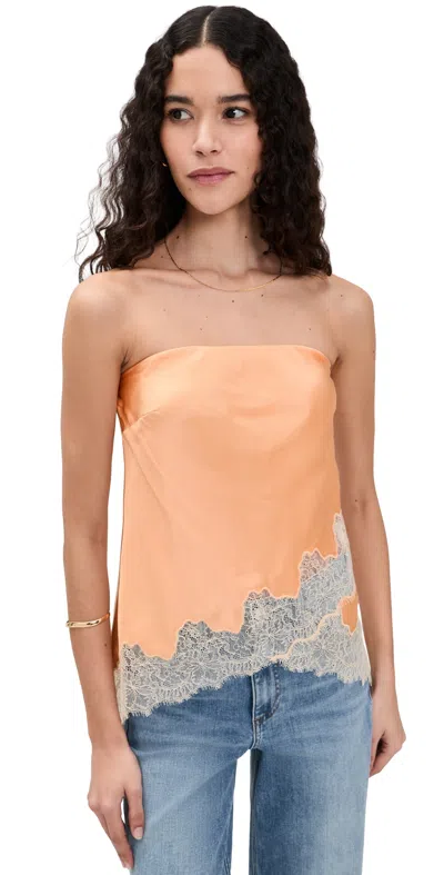 Cami Nyc Odessa Strapless Camisole Peach In Orange