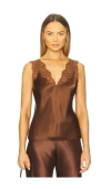 Cami Nyc Ola Æ— È¢–ä¸šè£… Â€“ Å¥¶æ²¹å†»è‰². Å°ºç � Xxs (also Â€“ L, M, S, Xl, Xs). In Brown