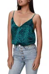 Cami Nyc Olivia Cami In Emerald Leopard In Animal Print