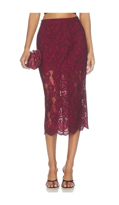 Cami Nyc Osmond Lace Skirt In Compote