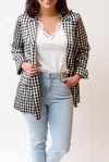 Cami Nyc Owen Blazer In Black Gingham In Multi
