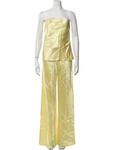 Pre-owned Cami Nyc Pant Set In Yellow