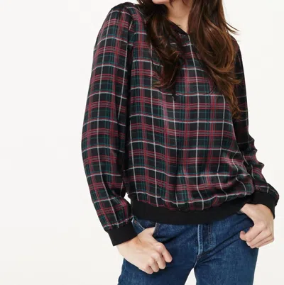 Cami Nyc Parker Tartan Plaid Hoodie In Black
