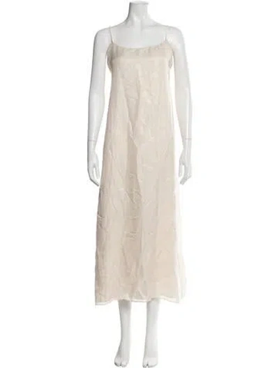 Pre-owned Cami Nyc Patterned Long Dress W/ Tags In Neutrals