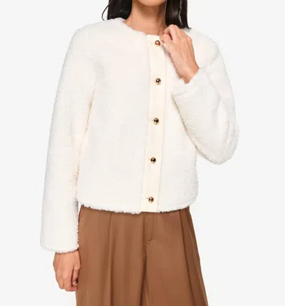 Cami Nyc Pavan Sherpa Jacket In Ecru In White