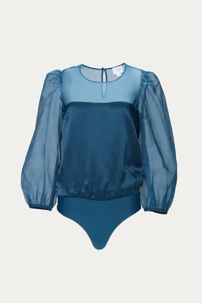 Cami Nyc Penelope Bodysuit In Indigo In Blue
