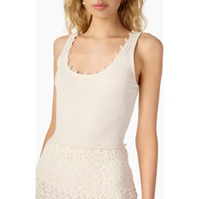 Cami Nyc Perrie Faux Pearl Rib Tank In White