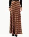Cami Nyc Prue Polka Dot Satin Maxi Skirt In Multi