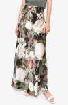 Cami Nyc Prue Polka Dot Satin Maxi Skirt In Bayou Bloom