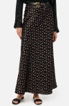 Cami Nyc Prue Polka Dot Satin Maxi Skirt In Rosette