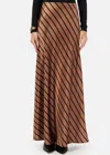 Cami Nyc Prue Skirt In Nutshell Stripe In Multi
