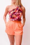 Cami Nyc Rabia Short In Papaya In Brown