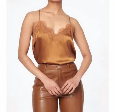 Cami Nyc Racer Charmeuse Cami In Toffee