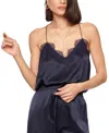 Cami Nyc Racer Charmeuse Camisole In Blue