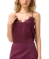 Cami Nyc Racer Charmeuse Camisole In Purple