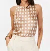 CAMI NYC RACERBACK CAMISOLES IN POLKA DOT BROWN