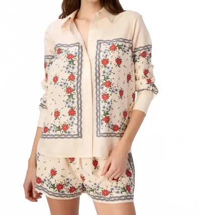 Cami Nyc Rafella Silk Cotton Top In Heirloom Bandana In Multi