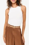 Cami Nyc Rian Lace Rib Tank In White