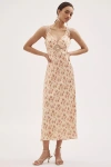 Cami Nyc Rika Sleeveless V-neck Silk Slip Midi Dress In White