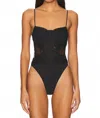 Cami Nyc Riona Corset Bodysuit In Black In Black