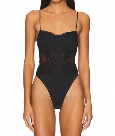 Cami Nyc Riona Corset Bodysuit In Black