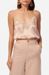 Cami Nyc Rivera Lace Trim Camisole In Grey