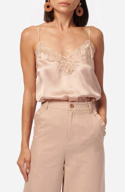 Cami Nyc Rivera Lace Trim Camisole In Clay