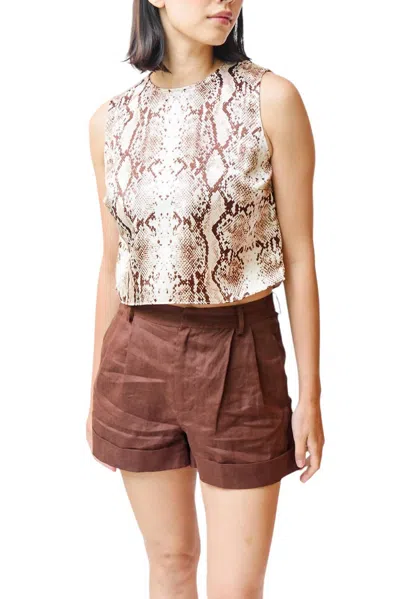 Cami Nyc Romilly Top In Snake In Multi