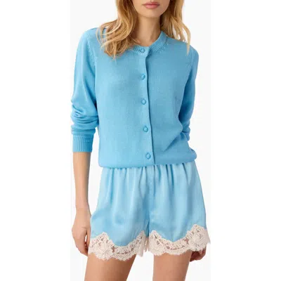 Cami Nyc Rufina Crop Cardigan In Blue