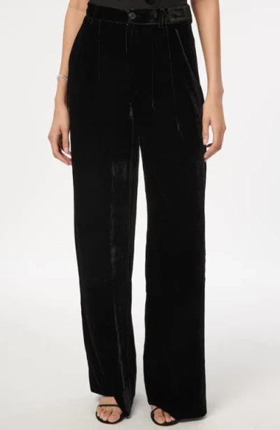 Cami Nyc Rylie Velvet Wide Leg Pants In Black