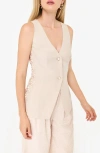 Cami Nyc Sabella Lace Trim Vest In Neutral
