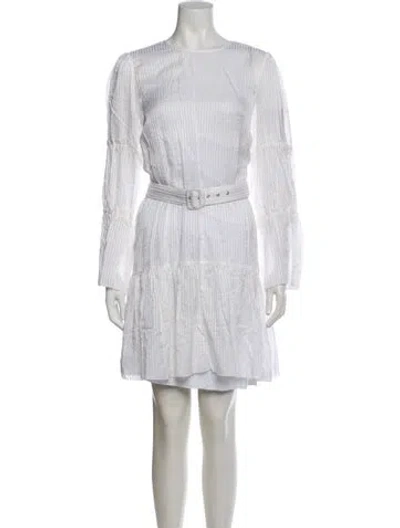 Pre-owned Cami Nyc Scoop Neck Mini Dress In Neutral