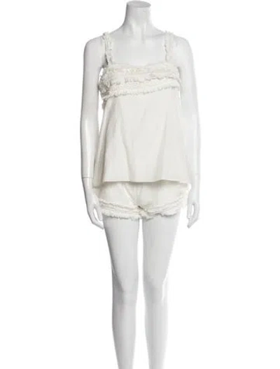 Pre-owned Cami Nyc Short Set In Neutral