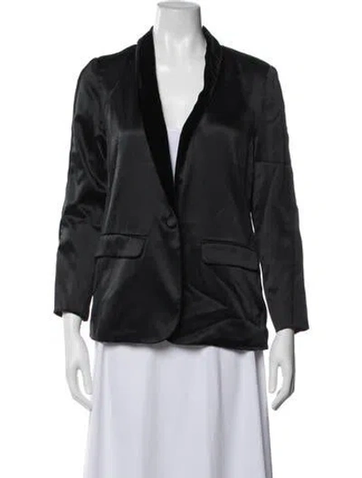 Pre-owned Cami Nyc Silk Blazer In Black