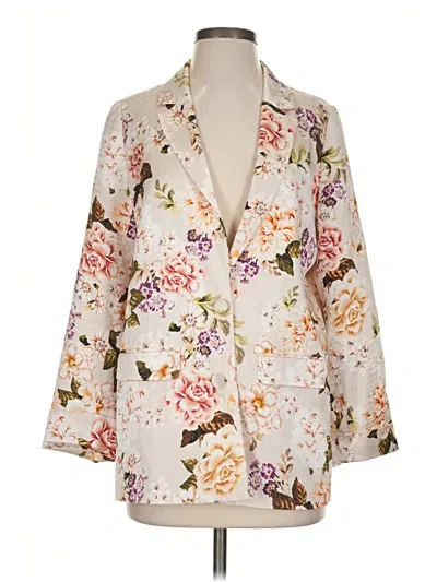 Pre-owned Cami Nyc Silk Blazer Jacket In Ivory