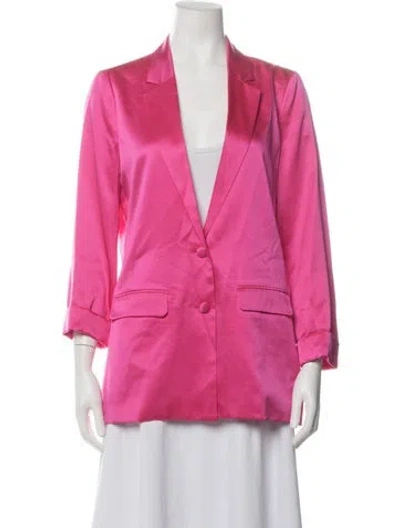 Pre-owned Cami Nyc Silk Blazer In Pink
