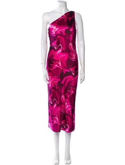 Pre-owned Cami Nyc Silk Long Dress In Pink