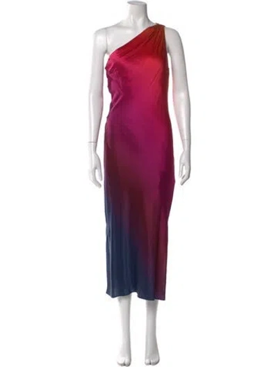 Pre-owned Cami Nyc Silk Long Dress In Pink