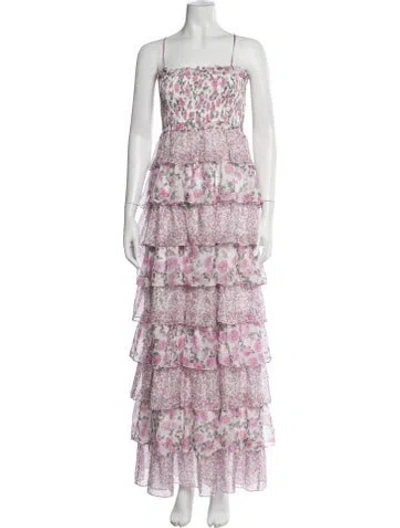 Pre-owned Cami Nyc Silk Long Dress W/ Tags In White