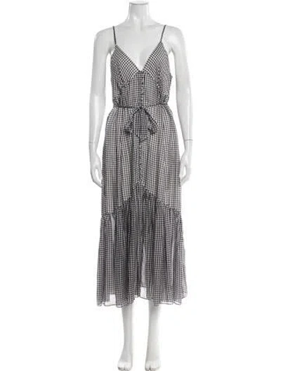 Pre-owned Cami Nyc Silk Midi Length Dress In Multi