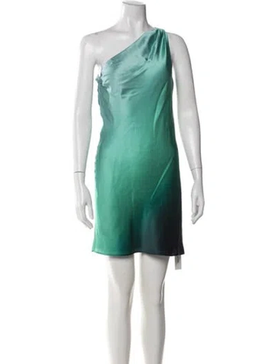Pre-owned Cami Nyc Silk Mini Dress In Green