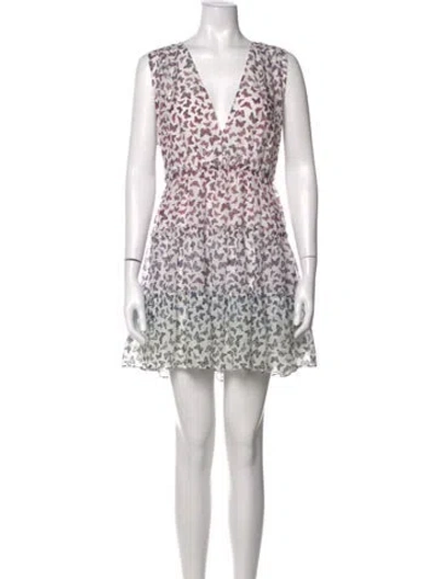 Pre-owned Cami Nyc Silk Mini Dress In Purple