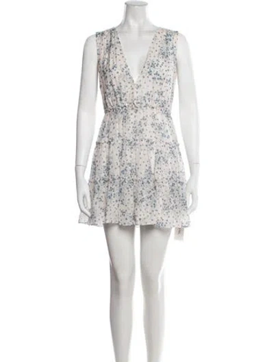 Pre-owned Cami Nyc Silk Mini Dress In White