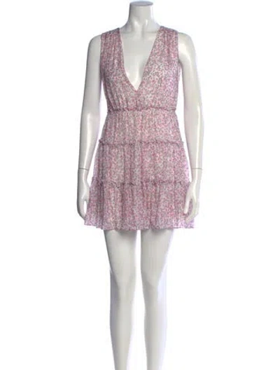 Pre-owned Cami Nyc Silk Mini Dress In White